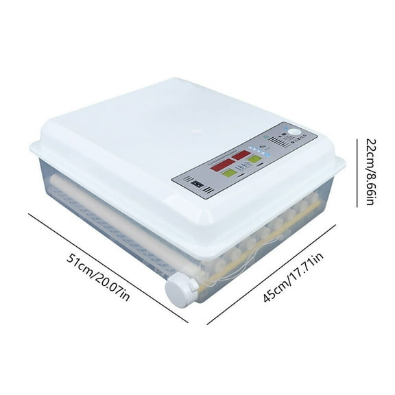 64 Eggs Incubator, Low Noise, Digital Automatic Hatcher for Chicken Farm