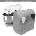 thumbnail image 2 of Abstract Stand Mixer Cover, Composition of Concentric Round Squares Waves and Streaks in Muted Colors, Kitchen Appliance Organizer Bag Cover with Pockets, 5 Quarts, Dimgray and White, by Ambesonne, 2 of 4