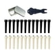 thumbnail image 4 of 24 Uds pasadores de puente de guitarra acústica, clavijas de guitarra, decorativas, herramienta extractora de puente con extractor de pasadores de, 4 of 9