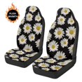 thumbnail image 4 of Uorisanigo 2PCS Car Seat Covers Front Seats Only, Daisy Print Split Automotive Cushion Cover, Vehicle Seat Protectors Driver Interior Accessories Universal for Most Cars, SUV, 4 of 7