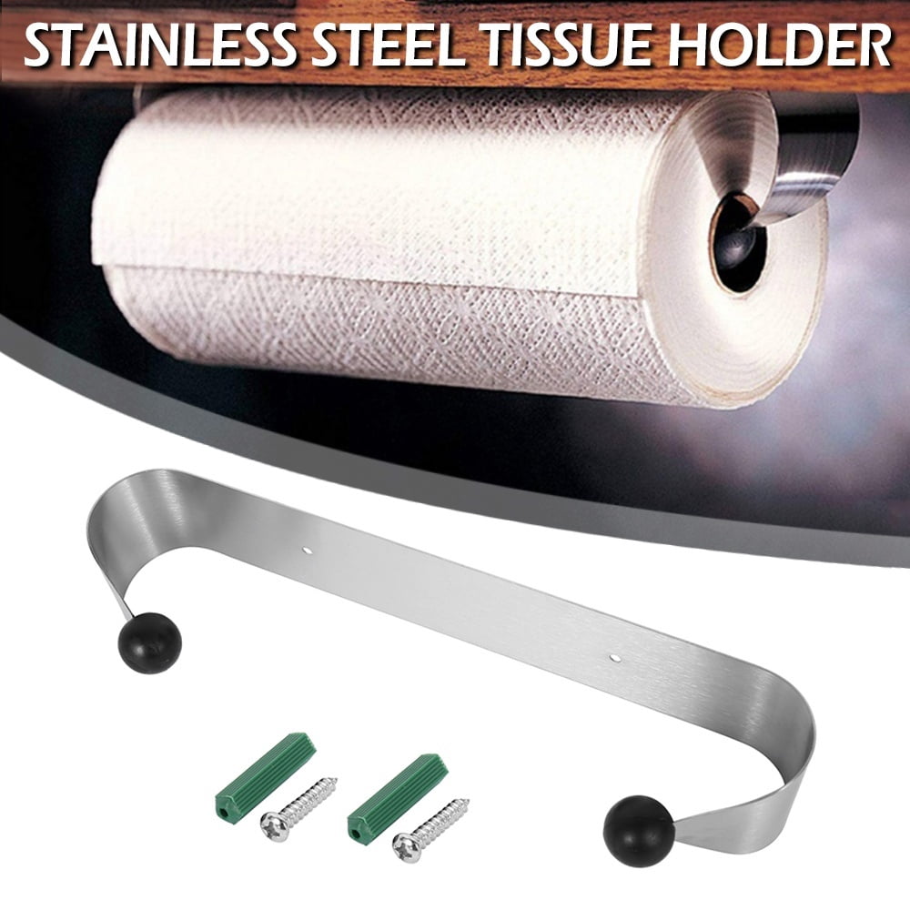 Willstar Stainless Steel Rack Shelf Paper Towel Holder Under
