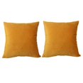 thumbnail image 2 of 2pcs Soft Throw Pillow Covers, Decorative Pillowcase Cushion Covers Yellow, 2 of 8