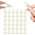 thumbnail image 1 of Small Binder Clips, 36 Pack, 3/4 Inch, Standard 19mm, Hollow Out Gold, Capacity 0.31 Inch, Fold Clamp, Wire Clip, Micro Paper Clips, Office Clips, 1 of 7