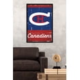 thumbnail image 2 of NHL Montreal Canadiens - Retro Logo 13 Wall Poster, 22.375" x 34", Framed, 2 of 2