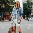 thumbnail image 4 of Fotbe Anchors And Shells Vestido de Verano sin Mangas para Mujer – Vestido Midi Línea A, Estilo Camiseta Floral, Vestido Playero Casual y Fluido, 4 of 7