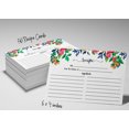 thumbnail image 6 of Inkdotpot 4x6 Inch Recipe Cards (Set of 50) , Thick Double Sided Premium Card Stock- Modern Style White Recipe Notecards for Weddings- Bridal- Baby Shower - Floral Theme, 6 of 6