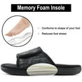 thumbnail image 2 of Sofora by RockDoves Women's Adjustable Wrap Memory Foam Slide Slipper, 2 of 6