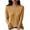 Gold, variant on JGGSPWM Women's V Neck 3/4 Sleeve Ribbed Knit Top Solid Color Five Point Casual Shirt Beige L