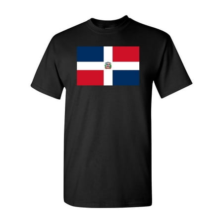 Dominican Republic Country Flag Adult DT T-Shirt