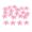 Pink, variant on Abbracc 20Pcs Crystal Rhinestones Flower Resin Buttons Embellishments Flatback Beads DIY Red