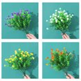 thumbnail image 3 of Thinsont 10 Pieces Artificial Plants Camellia Indoor Resistant Shrubs Indoor Outside Flower Garden Balcony Decoration Purple, 3 of 6