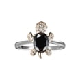 thumbnail image 1 of Joyería creativa W Hite oro y diamante azul tortuga anillo hombres moda Ol viento anillo Wmkox8yii  fajkfhkj2662, 1 of 2