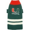 Pet Miami Hurricanes Sweater Small