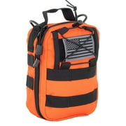 LINE2design First Aid (IFAK) Tactical EMS Emergency Trauma Bag - Orange - PVC inner lining material