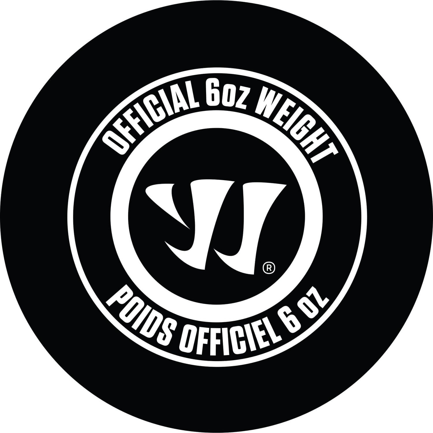Warrior Rondelle de Hockey Caoutchouc Officielle 6 oz Taille reglementaires