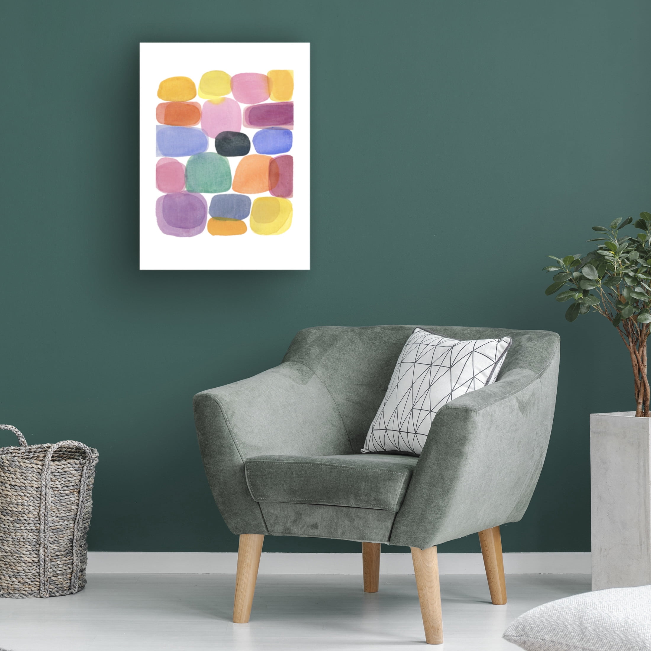 Trademark Fine Art Louise van Terheijden Color Blocks 4 Canvas Wall Art
