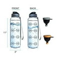 thumbnail image 2 of 32oz Clear Sports Water Bottle - Includes Two Protein Funnels, 2 of 4