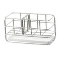 thumbnail image 4 of Soporte de esponja para fregadero, escurridor para fregadero con bandeja de drenaje extraíble, óxido, jabonera para el baño, estante de almacenamiento, 4 of 9