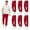 Red, variant on BILLIONHATS 6 Pack of Wholesale Mens Jogger Sweatpants, Homeless Shelter Donation Case, Comfy Bulk Joggers for Men (Assorted, 2X-Large)