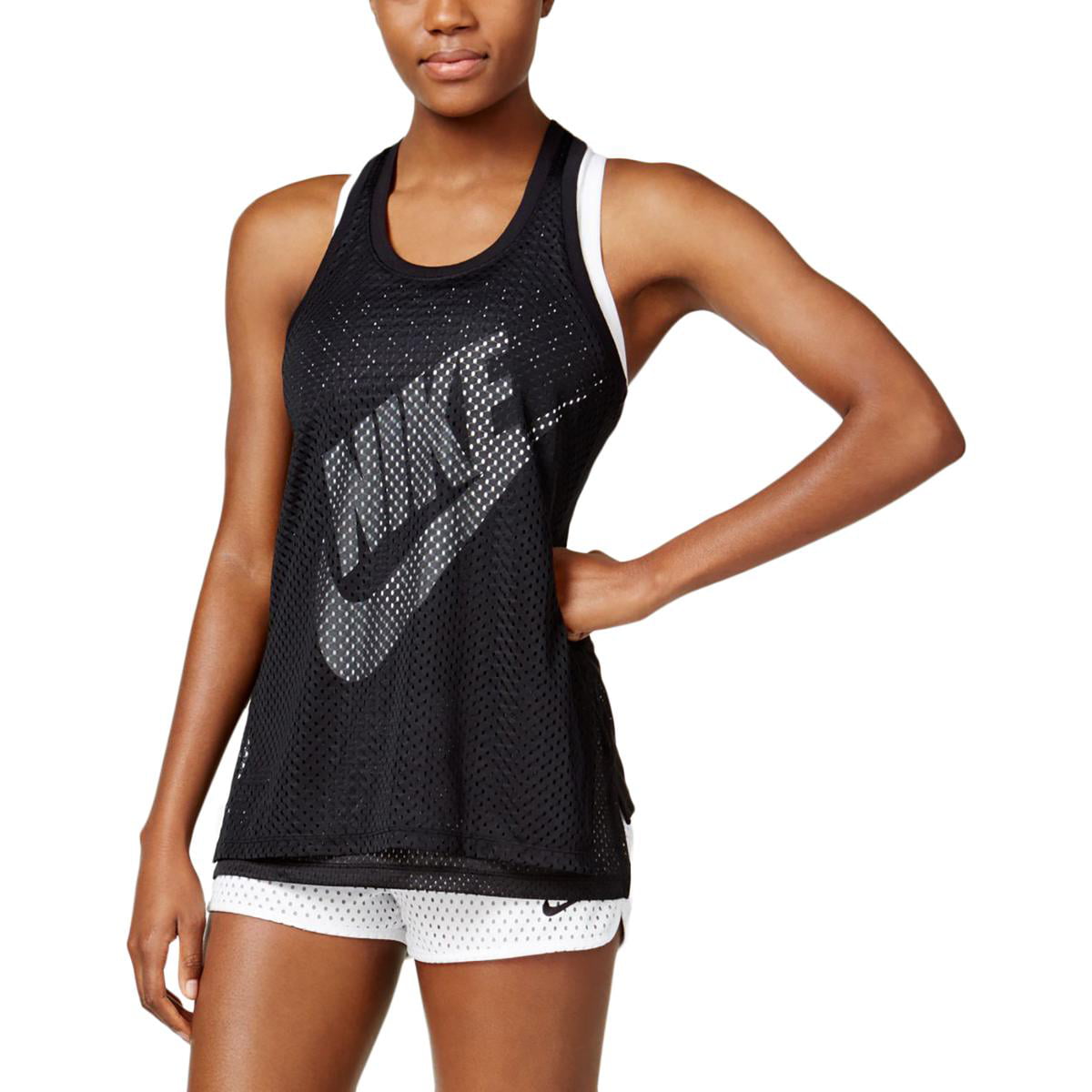 Nike - Nike Womens Mesh Racerback Tank Top - Walmart.com - Walmart.com