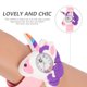 thumbnail image 4 of EeaseMX Reloj pulsera de plástico con diseño de unicornio, reloj pulsera de juguete, 4 of 7