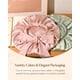 thumbnail image 5 of Gorro satinado YANIBEST ajustable de doble capa para mujer, color verde, 5 of 6
