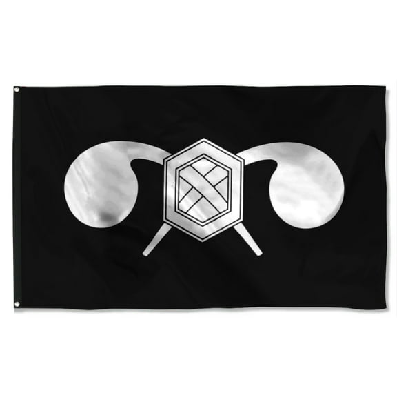 Cayyon Chemical Corps Black And White Flag 3x5Feet Military Banner with 2 Brass Grommets