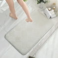 thumbnail image 6 of Leodye Ultra Thin Bathroom Rugs Set of 1,Low Profile Bath Mat Non Slip Fit Under Door Absorbent Shower Rug Washable Grey Indoor Door Mat-23.62x15.75x0.12in, 6 of 6