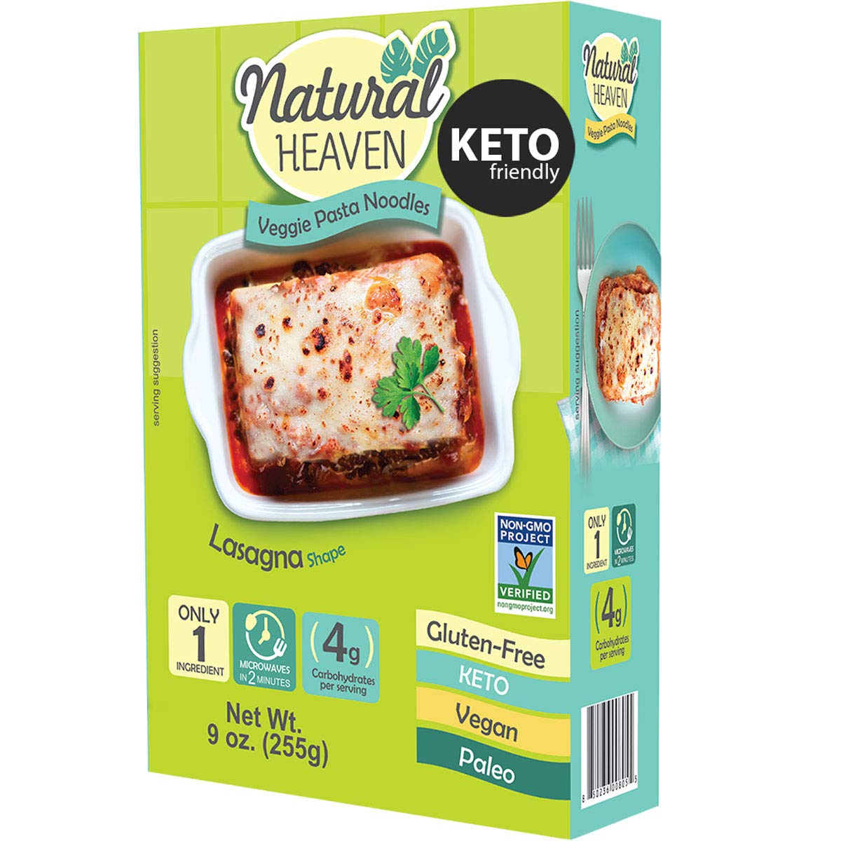 Natural Heaven Lasagna Hearts of Palm Noodles 9oz