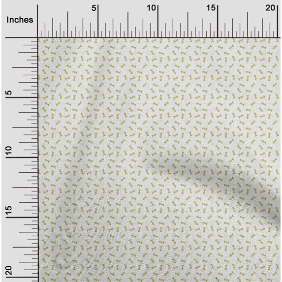 oneOone Cotton Poplin Fabric Fish Skeleton Ocean Print Fabric by Yard 42 Inch Wide