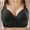 Black, variant on Bras for Women Full Coverage Lace Back Button Shaping Cup Adjustable Shoulder Strap Large Size Comfortable Push Up Bra