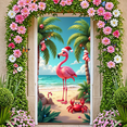 thumbnail image 4 of Colorful Design Flamingo Christmas Beach Theme Polyester Material Party Decoration Event Banner for Holiday Celebration Indoor Decoration Kids Party, 4 of 7