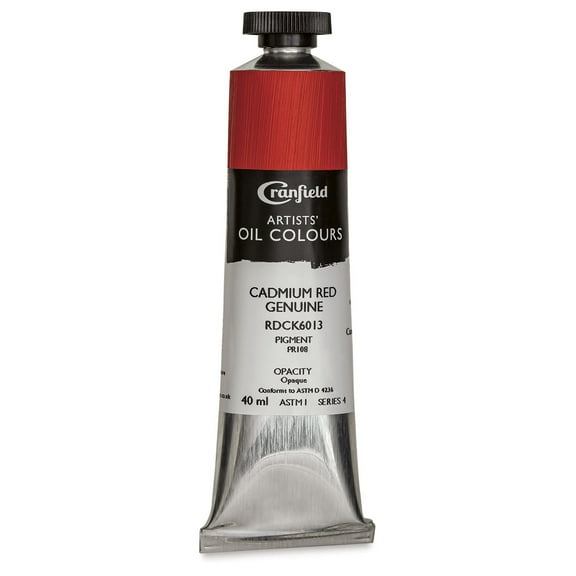 Cranfield Artists' Oils - Cadmium Red Genuine, 40 ml, Tube