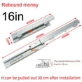 thumbnail image 1 of suyin Drawer Slides Close Furniture Sliding Track Floor Mounting Guides Drawer Display Cabinet Damping Buffering Rebound Slide, 1 of 9