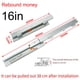thumbnail image 3 of 1Pair 200-500mm Drawer Rail Cold Rolled Steel Drawer Slides Silent Soft Close Drawer Runners Cabinet Slides Furniture Hardware, 3 of 11