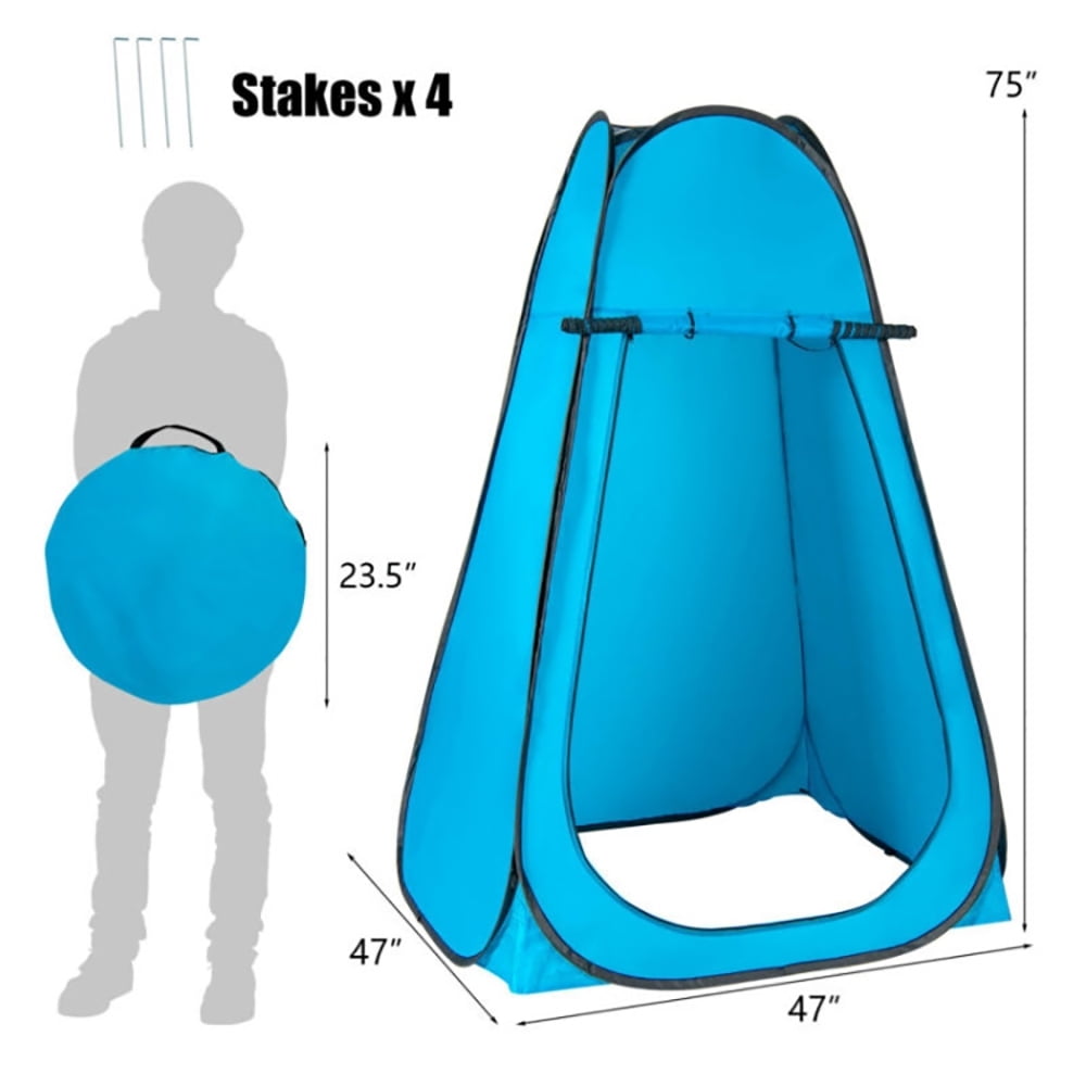 Aimee Lii Portable Pop Up Privacy Shower Toilet Changing Room Camping Hiking Tent, Outdoor Picnic Camping Equipment, Blue Aimee Lii Portable Pop Up Privacy Shower Toilet Changing Room Camping Hiking Tent, Outdoor Picnic Camping Equipment, Blue