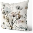 thumbnail image 5 of Flower Throw Pillow Covers 16x16 Set of 2, Flowers Pillow Cushion Cases,Decorative Square Pillowcases for Sofa Couch Bedroom Living Room Car, 5 of 6
