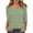 Green, variant on Yubnlvae Black Womens 3/4 Length Sleeve Tunic Tops Casual V Neck Shirts Basic Tees Business Work Blouses Summer Fall 2025 Clothes, L