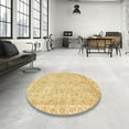 thumbnail image 4 of Ahgly Company Machine Washable Indoor Rectangle Abstract Yellow Area Rugs, 8' x 10', 4 of 7