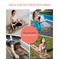 thumbnail image 7 of Brown Boho Yoga Towel for Hot Yoga Non Slip, Retro Western Rustic Ethnic Tribal Patterns Yoga Mat Towel Absorbent Yoga Sweat Towels Microfiber Hot Yoga Blanket for Bikram Pilates 26"x74", 7 of 7