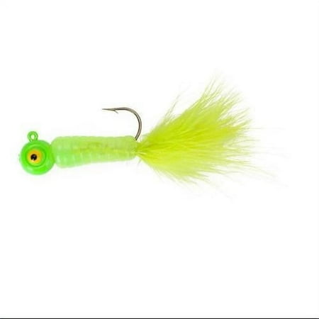 UPC: 0025787682706 | Lindy Fuzz-E-Grub Jig 2 1/4oz Chartreuse Shad
