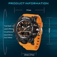 thumbnail image 4 of Men’s Digital Analog Watches Military Outdoor Multifunctional Sport Wristwatch with TPU Watch Strap Waterproof Wristwatch Gift for Man, 4 of 9