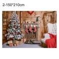 thumbnail image 2 of Flmtop Rectangle Noël Toile de Fond Sans Rides Santa Claus Fond Décor de Fête d'Écran, 2 of 8