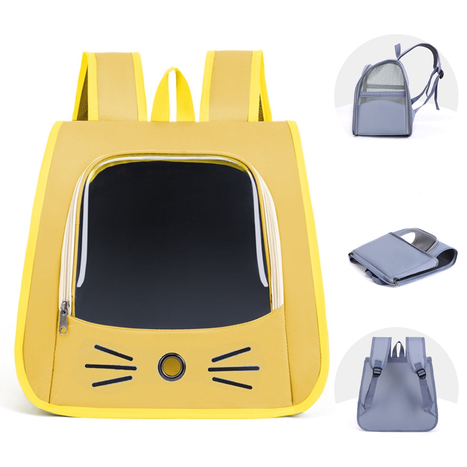 Msgweeeg Cats Bag Carrier Cats Carrier Handheld Backpack 2 In 1 Cats Carrier Foldable Pet Backpack for Small Dogs Cats Pet Sling Carrier Suitable for Outdoor Hiking Vet Visits Travel