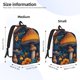 thumbnail image 2 of Balery Vintage Blue Leaf Mushroom Mochila Clásica Impresa Básica para Viaje, Mochila Escolar Resistente al Agua, Mochila de Lona con Correas Ajustables-Medium, 2 of 5