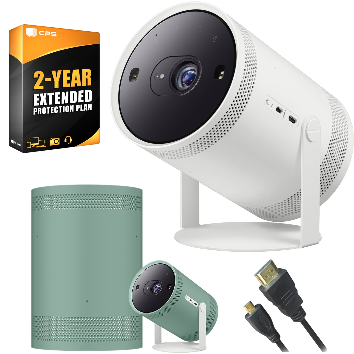 Samsung The Freestyle Projector, Up to 100" Screen, Smart TV, 360