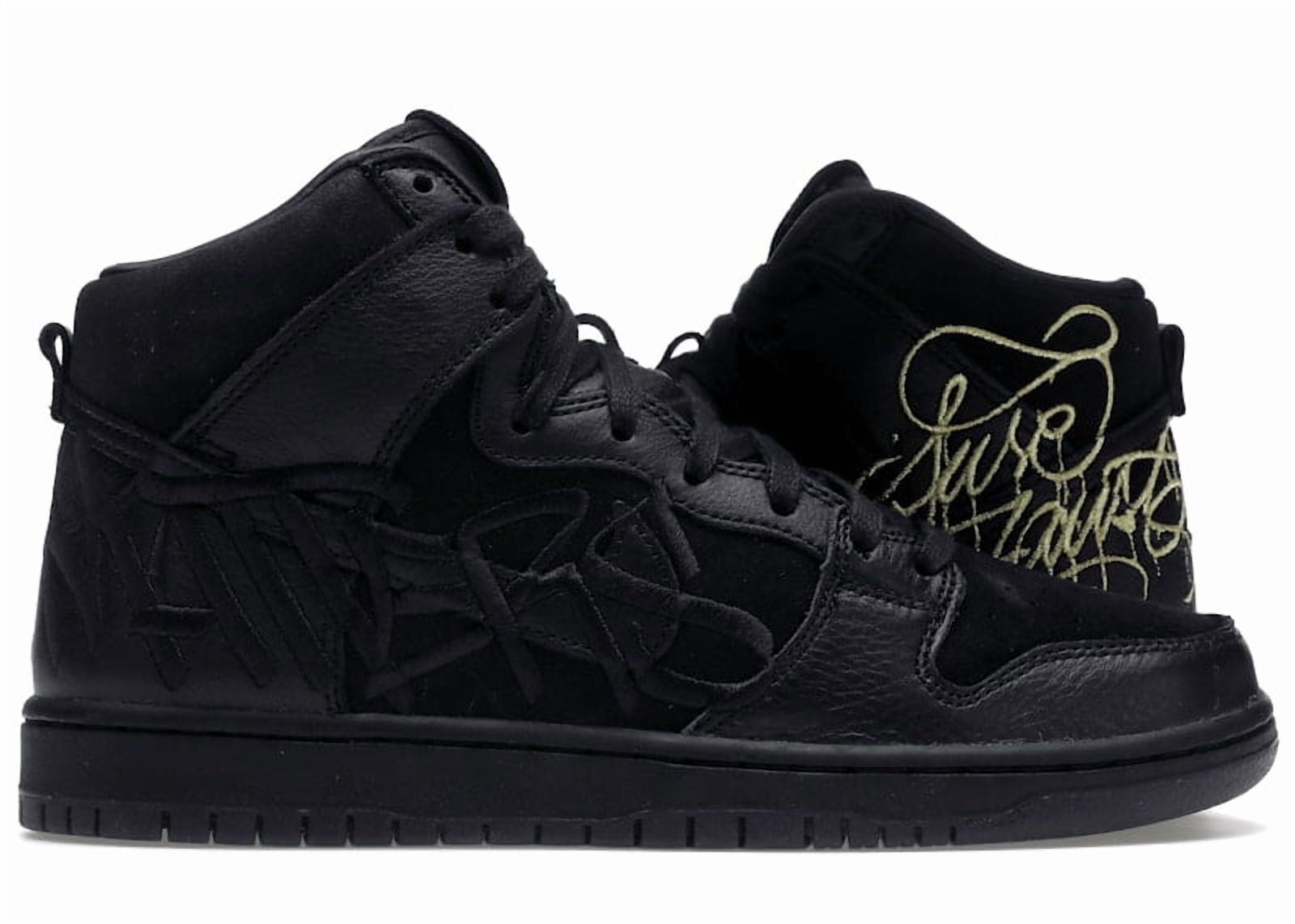 Nike Men's SB Darwin Low Supreme Black Skateboarding Shoes, from