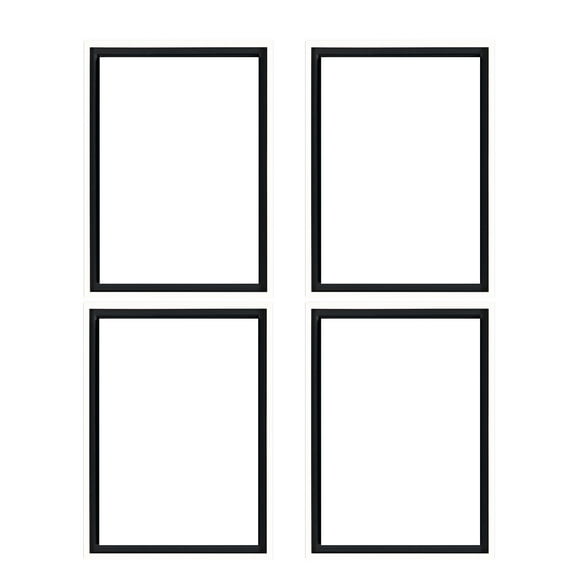 Creative Mark Illusions Floater Frame For 3/4" Deep Canvases - 12x12" White - No Glass or Backing - Wood Composite Floating Illusion Frame for Canvas Paintings- With Hanging Hardware