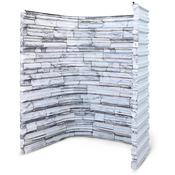 Quick-Ship Tuffwell Metal Heavy-Duty Window Well (Stoneview, 49" W x 36" P x 48" D)