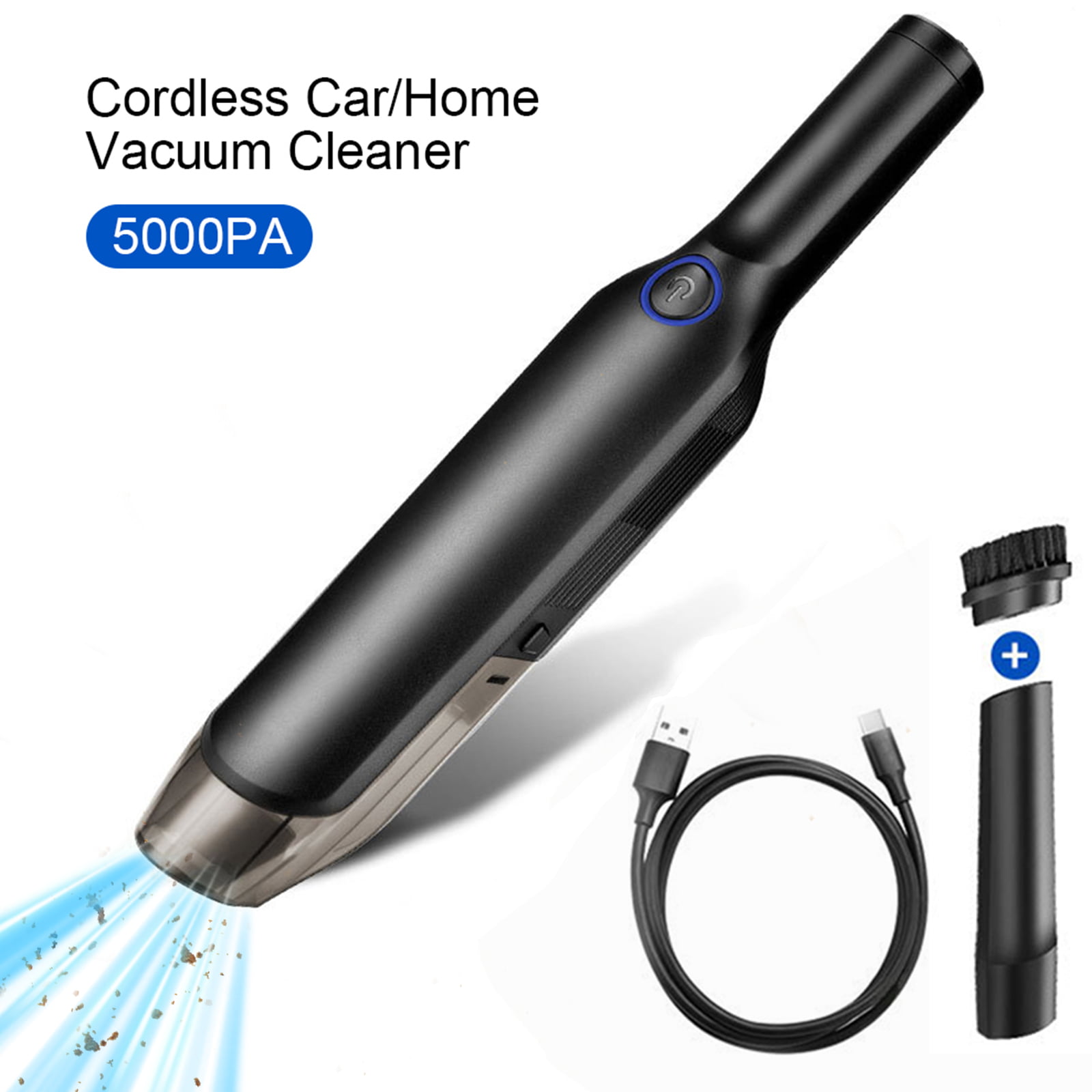 Cordless Portable Handheld Car Vacuum Cleaner 5000pa Wireless Auto Home Wet Dry 